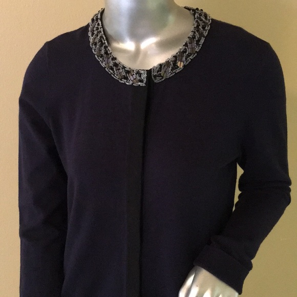 Cabi formal cardigan sequin bead details - Picture 3 of 15